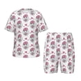 thumbnail image 1 of Balery Cute Poodle Dog Conjunto de Pijama Infantil de Manga Corta con Estampado – Ropa de Dormir de Algodón Suave-X-Large, 1 of 6