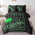 thumbnail image 1 of YST Sports Bedding Comforter Set, 7-Piece, Sports Theme, Full, Black Green, 1 of 4