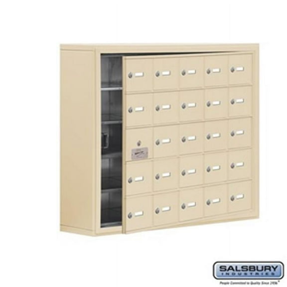 SalsburyIndustries  Cell Phone Storage Locker With Front Access Panel - Sandstone