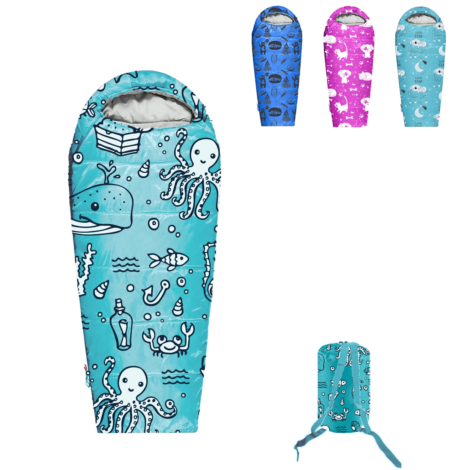 KidzAdventure 32-59F Youth and Kids Sleeping Bag | Indoor/Outdoor Boys
