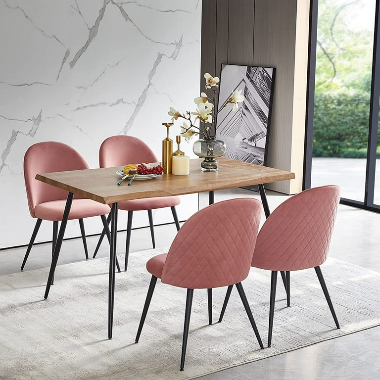 Pink kitchen 2024 table and chairs