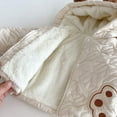 thumbnail image 5 of Winter Infant Baby Teddy Paws Pattern Long Sleeves Coat With Thick Pants Cute Sets, 5 of 10
