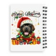 thumbnail image 2 of Merry Christmas Santa Newfoundland Scarf Twinkling Lights Xmas Holiday Spiral Bound Journal Newfie Dog Lover Gifts 5x7in Spiral Notebook - 00022, 2 of 5