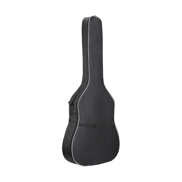 Bolsa para guitarra eléctrica de 40 y 41 pulgadas, acolchada, profesional, con correas de hombro ajustables. Borde blanco