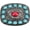 FireBrick, variant on Turquoise Belt Buckle Western Vintage Medieval Buckles Bohemian Style Fashion Square Turquoise Jewelry Punk Belt Fastener Accessory