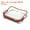 Brown, variant on Uxcell S Size Clear Toiletry Bag Makeup Cosmetic Pouch with Zipper, Brown 3 Pack