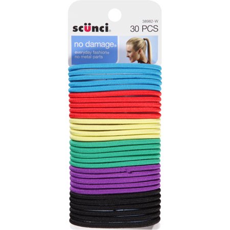 Scunci No Damage Hair Ties Crayon 30 Count Walmart Com
