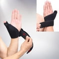 thumbnail image 2 of Gym Fitness Hand Strap Protector Brace Wrist Support Thumb Cover Wrap Belt, 2 of 3
