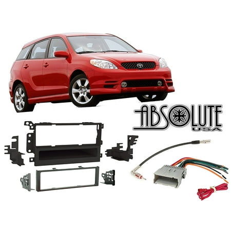 Absolute Radiokitpkg10 Fits Toyota Matrix 2003 2004 Double Din Absolute Radiokitpkg10 Fits Toyota Matrix 2003 2004 Double Din Stereo Harness Radio Install Dash Kit