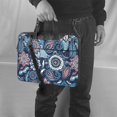thumbnail image 6 of ZICANCN Laptop Case 14 inch, Paisley Floral Blue Ethnic Work Shoulder Messenger Business Bag for Women and Men, 6 of 7