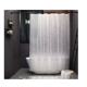 thumbnail image 3 of 180 x 200, Cortina de Ducha Gruesa de EVA Impermeable, Antimoho, Acabado Blanco para baño, diseño de I+D, Cortina de Ducha con 12 Anillas, 3 of 4