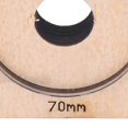 thumbnail image 3 of SUTENGDA 70mm Leather Cutting Die Round Shape Punch Cutter  Circle Die Craft Mould Tool for Paper  Rubber  & Leather Crafting  Durable Metal Precision Manual Punch Cutter for DIY Projects, 3 of 9