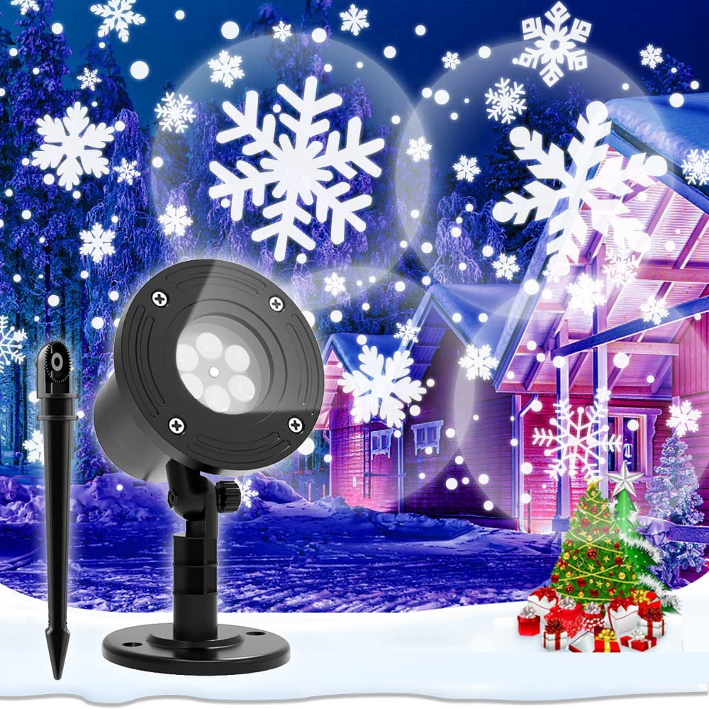 Snowfall LED Light Snowflake Projector Lamp for Christmas Indoor Outdoor Decor 