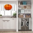 thumbnail image 3 of LALILO Kitchen Curtain Valance Colorful Pumpkin And Squash Red Rod Pocket Window Curtain 52"x 18" Set of 2, 3 of 7