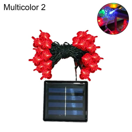 

NUOH Fairy Lights Solar Powered Chinese Style Shatterproof Chinese Character Blessing String Light for Fence
