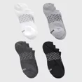 thumbnail image 2 of Hanes Women's Absolute Active 4pk Super No Show Socks - 5-9, Color: Black/Gray/White, 2 of 3