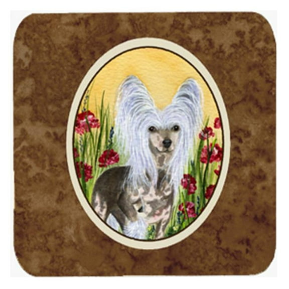 Chinese Crested Foam Coasters - Set 4