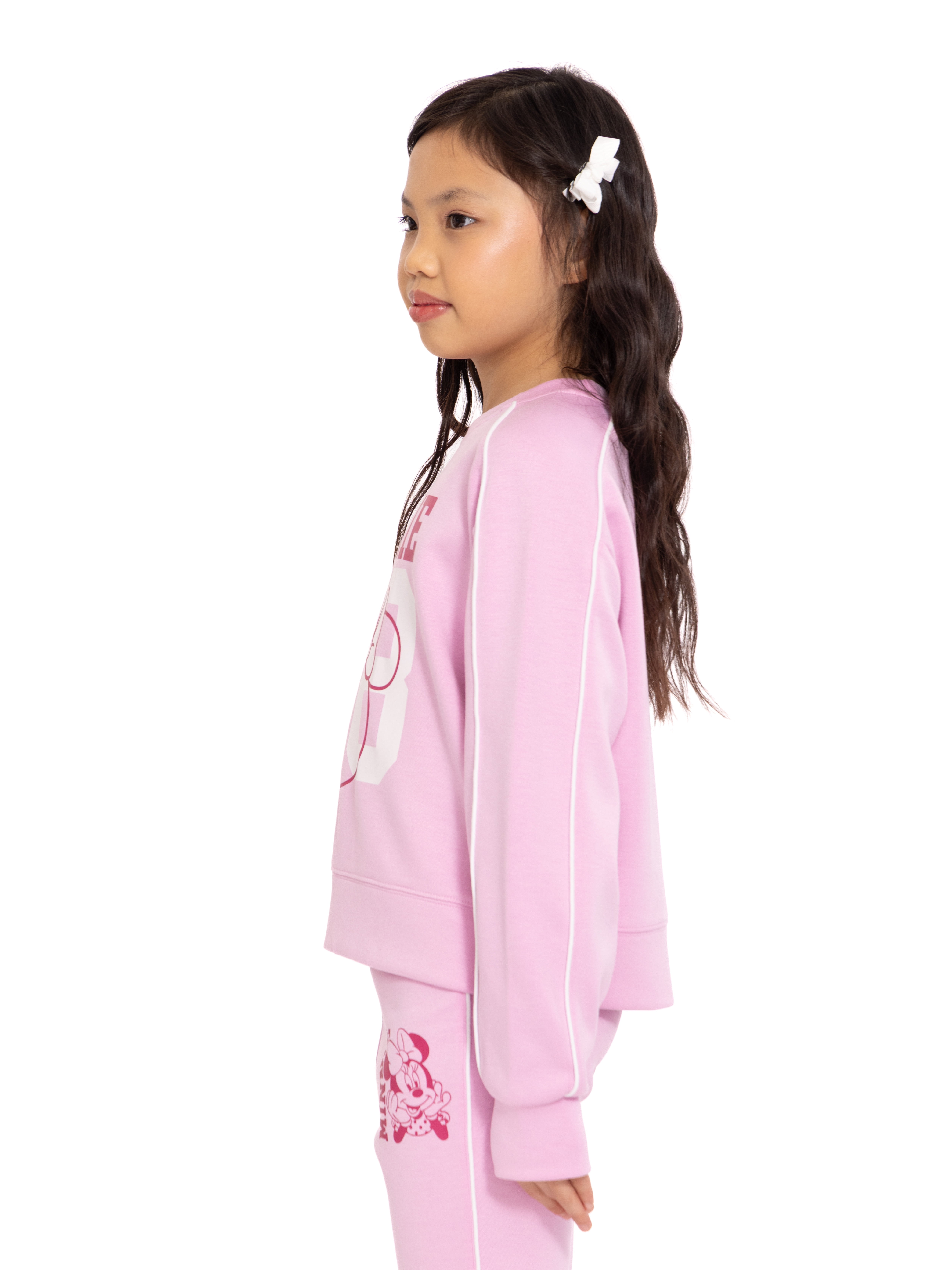 Minnie Mouse Toddler & Big Girls Active Graphic Sweatshirt with Long Sleeves, Sizes 12M-12