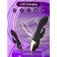 thumbnail image 3 of G Spot Rabbit Vibrator Sex Toy for Clitoris G-spot Stimulation Waterproof Dildo Vibrators with 9 Powerful Vibrations Dual Motor Adults Sex Toys for Women Couple Pleasure Sex toys Men & Women,Black, 3 of 6