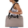thumbnail image 3 of Protege 18" Carry on Adjustable Strap Weekender Duffel with Luggage Pass Through, Taupe, 3 of 13