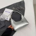 thumbnail image 5 of Bolso de hombro para mujer Bolso de hombro simple de cuero de PU Bolso de mensajero con cadena (Plata) Ndcxsfigh Para Estrenar, 5 of 5