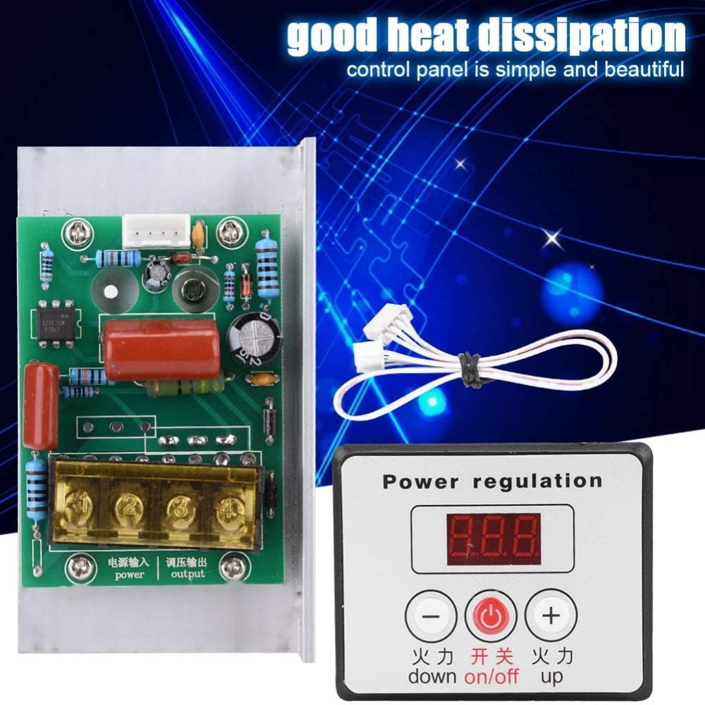 3X AC 220V 6000W SCR Voltage Regulator Controller Electronic Dimmer Thermos H6U6