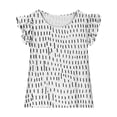 thumbnail image 4 of THDHVS Shirts for Girls,Girls Tops,Girls Ruffle Sleeve Short Sleeve Tee Summer Casual White 3-4 Years, 4 of 8
