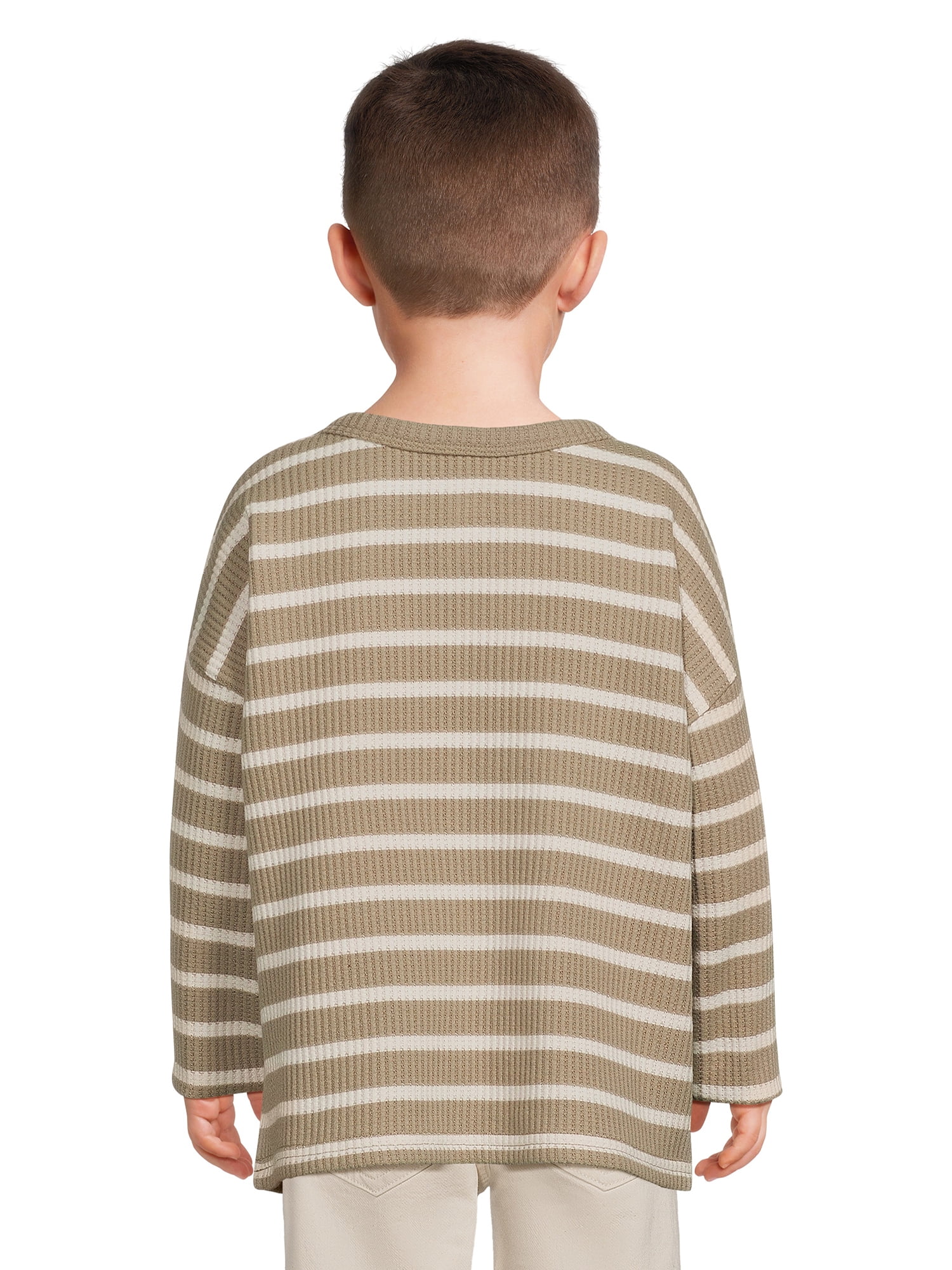 easy-peasy Toddler Boy Long Sleeve Boxy T-Shirt, Sizes 12 Months-5T