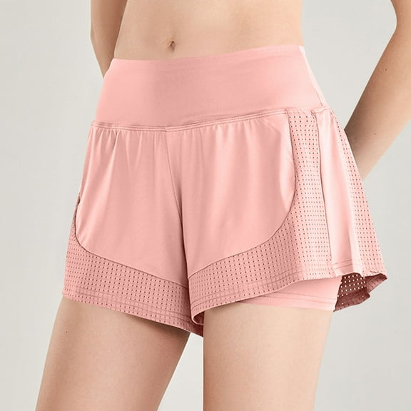 Xunlbb Shorts for Women Workout Shorts Women's Sports Casual Outerwear Drying Tight High Waisted Yoga Pants S-5XL on Clearance