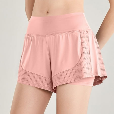BSDJILFG Quick Drying Shorts Women Plus Size High Waisted 5  Yoga Short Pants Casual Athletic Solid Color Dress Panties Swim Shorts Fall Savings S-5XL