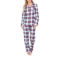 thumbnail image 1 of White Mark Women's and Women's Plus Flannel Pajama Set - Extended Sizes, 1 of 4