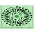 thumbnail image 1 of Ahgly Company Machine Washable Indoor Rectangle Transitional Mint Green Area Rugs, 8' x 12', 1 of 7