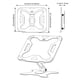 thumbnail image 4 of Seitruly Soporte plegable para tableta Boneruy, soporte ajustable para portátil de 360 grados, soporte de aleación de aluminio, soporte Videojuegos y accesorios, 4 of 6