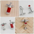 thumbnail image 3 of MasteelfCA 1 Pair Wine Glass Shape Cufflink Delicate Man Woman Cufflink Chic Sleeve Button, 3 of 7