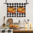 thumbnail image 3 of Sm:)e Pumpkin Buffalo Plaid Fall Kitchen Dish Towels 18x26 Inch Set of 2, 3 of 6
