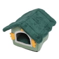 thumbnail image 3 of Cozy Pet Bed House, Detachable Design Soft Keep Warm Cat Bed Cave Sleeping  Bed for Hamsters Rabbits Raccoons Skunks Green, 3 of 7