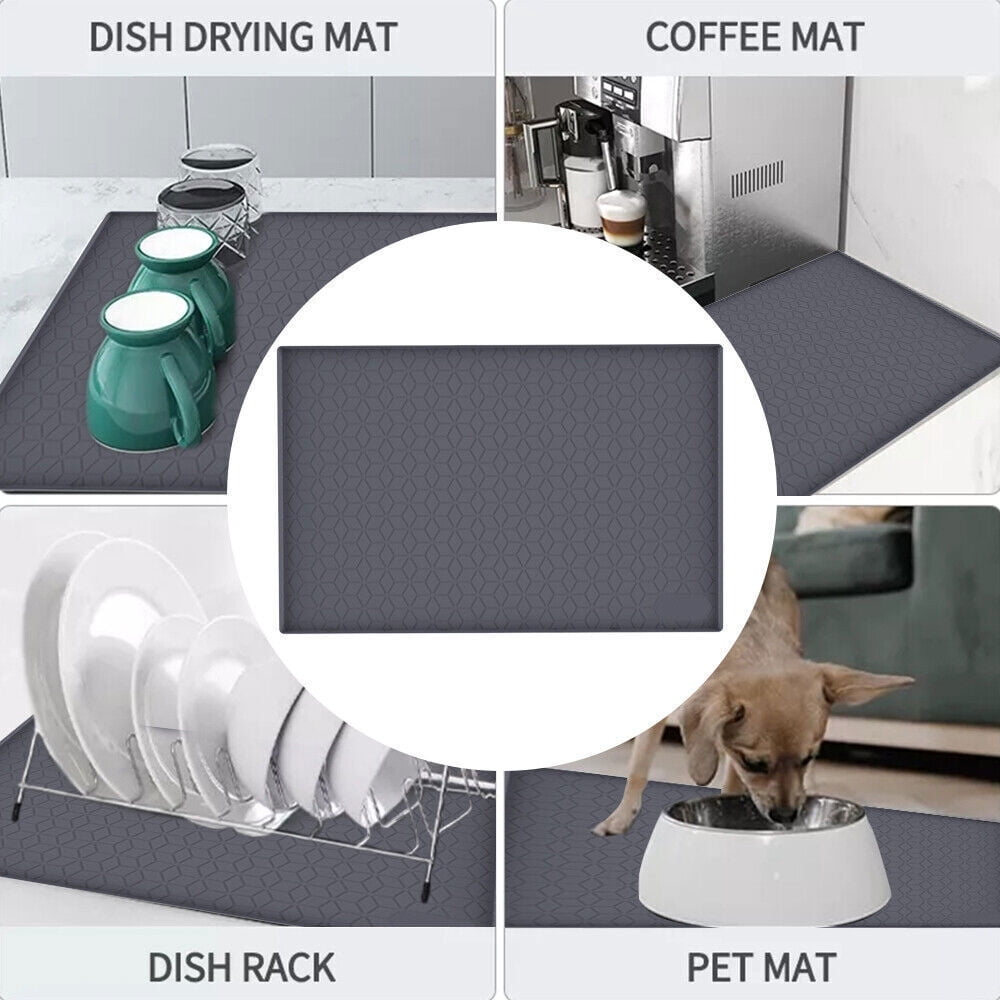 Cocobaby 34" x 22" Under Sink Mats Kitchen Silicone Under Sink Liner Silicone Cabinet Mat