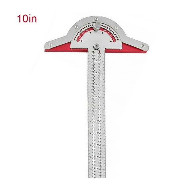 Woodworking Ruler Metal Adjustable Angle Finder Woodworker Edge Protractor Ruler Framing Tool
