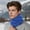 Blue, variant on Male Winter Warm Solid Color Velvet Outdoor Neck Cover Christmas Hat Women Scarfs for Women Small Fashion Head Scarf for Women Hair Satin Scarf Vintage Scarf for Women Mens Scarf Scarf Winter