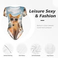 thumbnail image 5 of Picia Surfing Cat Sun Womens One Piece Swimsuits Modest Tummy Control Bathing Suits Lace Up Slimming Swim Suit-XX-Large, 5 of 9