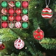 thumbnail image 6 of Fek888 Christmas Tree Decorations White 16PC Christmas Decoration Supplies Colorful Christmas Set 6CM Plastic Window Decoration Christmas Tree Small Pendant, 6 of 6