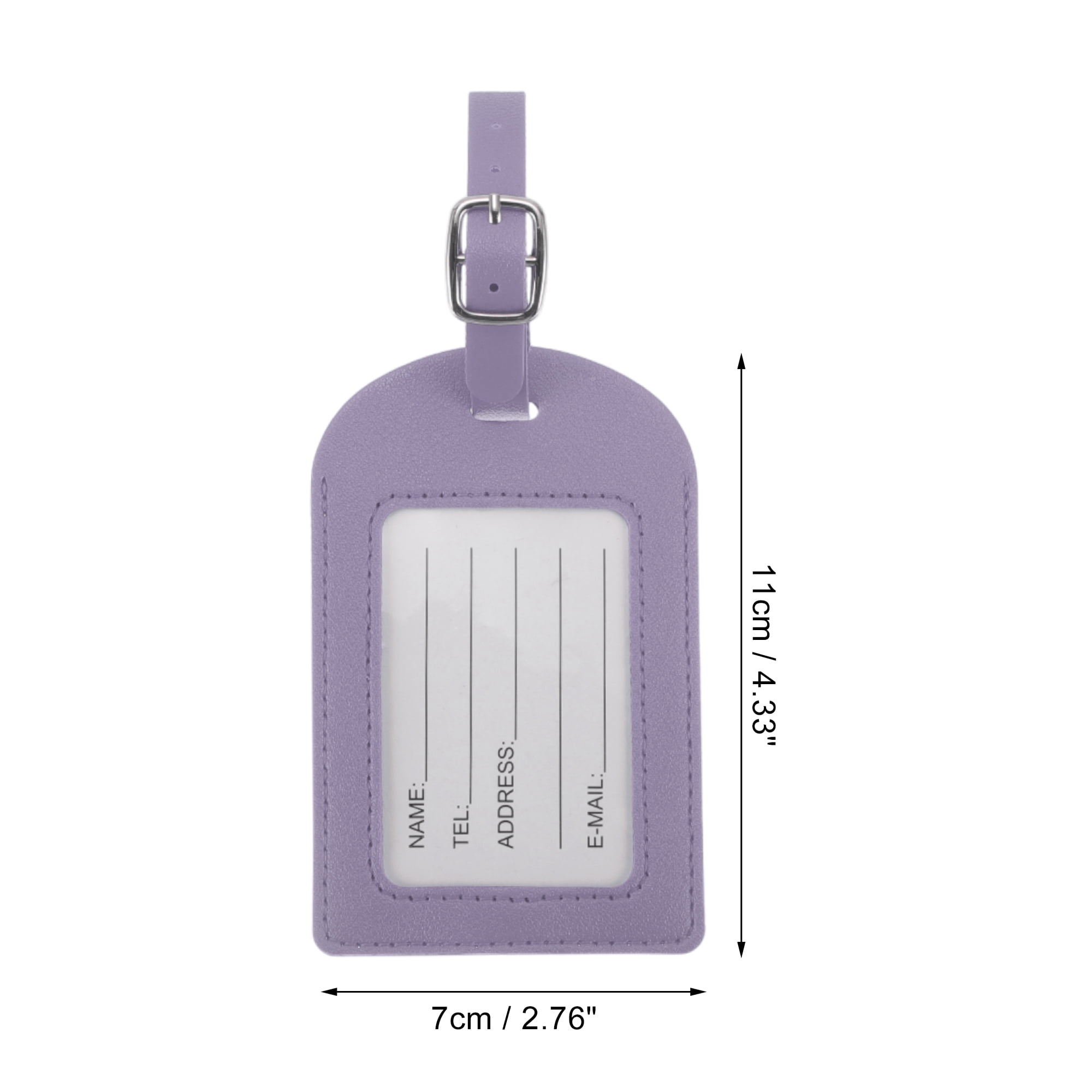 Unique Bargains 1 Pc Durable Luggage Tag for Travelling Purple