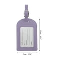 thumbnail image 2 of Unique Bargains 1 Pc Durable Luggage Tag for Travelling Purple Polyurethane, 2 of 5