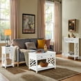 thumbnail image 3 of Alaterre Furniture Coventry 36 in. Living Room Furniture Small Coffee Table, End Table & Console Sofa Table Set with Drawers - Traditional to Modern Style, White, 3 of 10