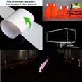 thumbnail image 4 of Dinheiro Cinta Reflectante, 2 Piezas 5 cm × 3 Metros Cinta Reflectante Etiqueta Autoadhesiva Alta Visibilidad para Vehículos Coches Remolques Bicicletas Cascos - Blanco y Rojo, 4 of 5