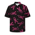 thumbnail image 4 of YABCSAZ Breast Cancer Shirts Tops for Men/Short Sleeve Shirts/V Neck Shirt/Sweatshirt/Hoodie with Blessed Breast Cancer Pink Ribbon/Breast Cancer Awareness Breast Cancer Survivor Gifts for Men, 4 of 5