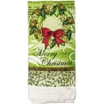 thumbnail image 4 of FLOMO Christmas/Holiday Printed Kitchen Oven Mitt, Towel, and Plate Set (Wreath), 4 of 4
