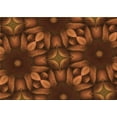 thumbnail image 1 of Ahgly Company Indoor Rectangle Patterned Mahogany Brown Area Rugs, 7' x 10', 1 of 6