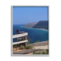 Stupell Industries Coastal Cliff Ocean Boardwalk Nautical Nature Photography, 11 x 14, Design by Daniel Sproul