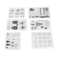 thumbnail image 4 of Sellos Transparentes, Pareja Calavera Mapa De Silicona Tarjeta De Viaje Hacer Sellos 6 Hojas Para álbum De Fotos Para álbum De Recortes Cergrey Clear Stamps, 4 of 8